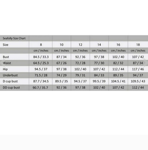 NWOT Seafolly Sienna Bustier Bandeau Bikini Top. True Navy, White. 10 US. - Picture 10 of 10